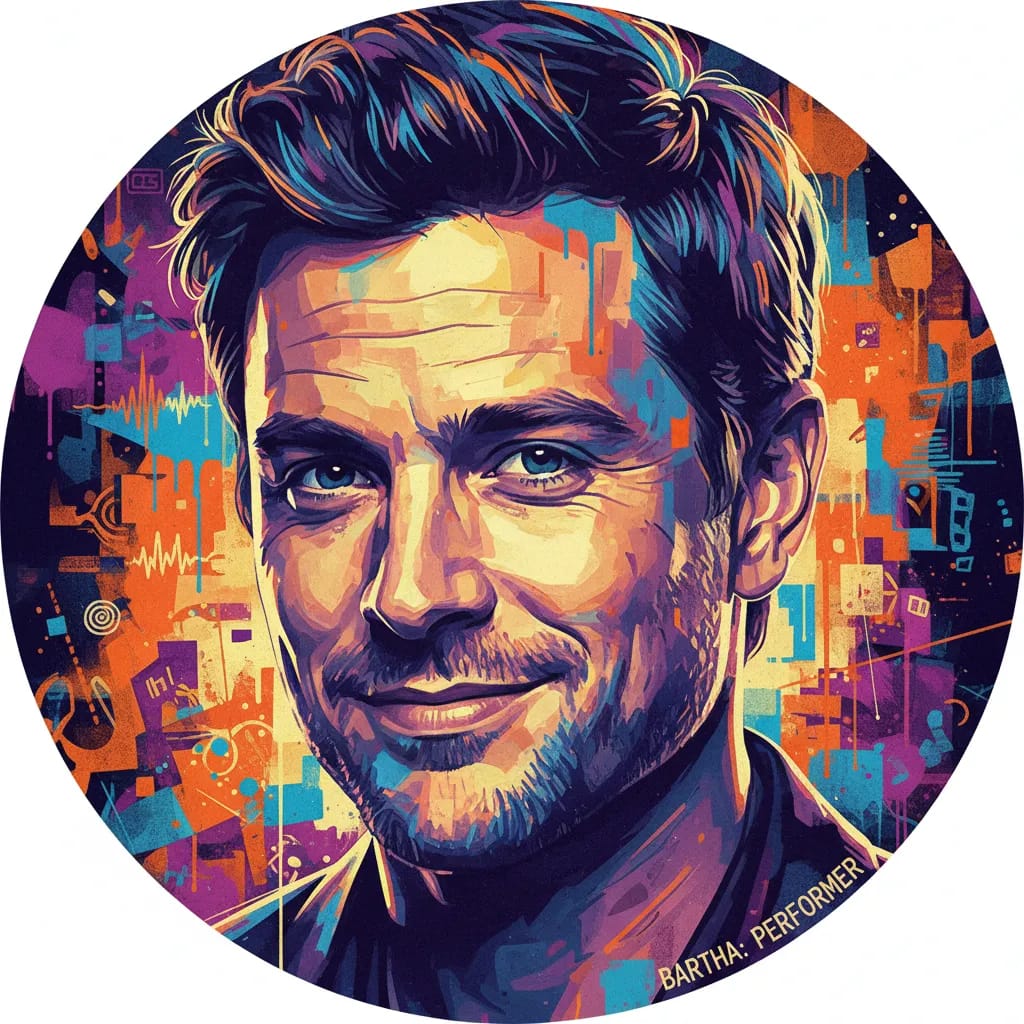 Artistic portrait of Justin Bartha