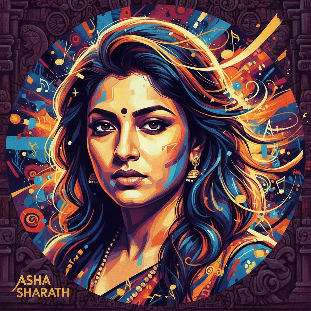 Artistic portrait of Asha Sharath