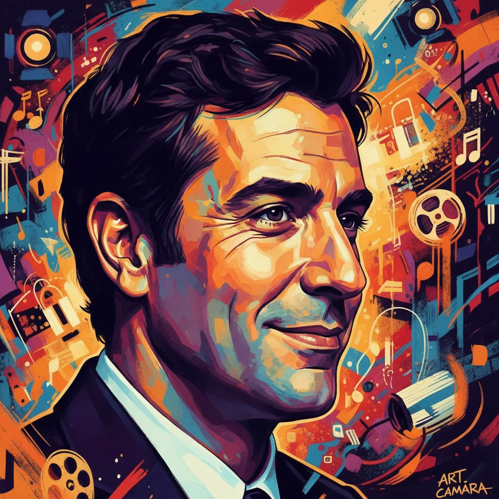 Artistic portrait of Javier Cámara