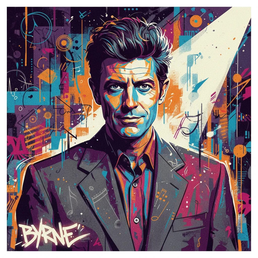 Artistic portrait of David Byrnes