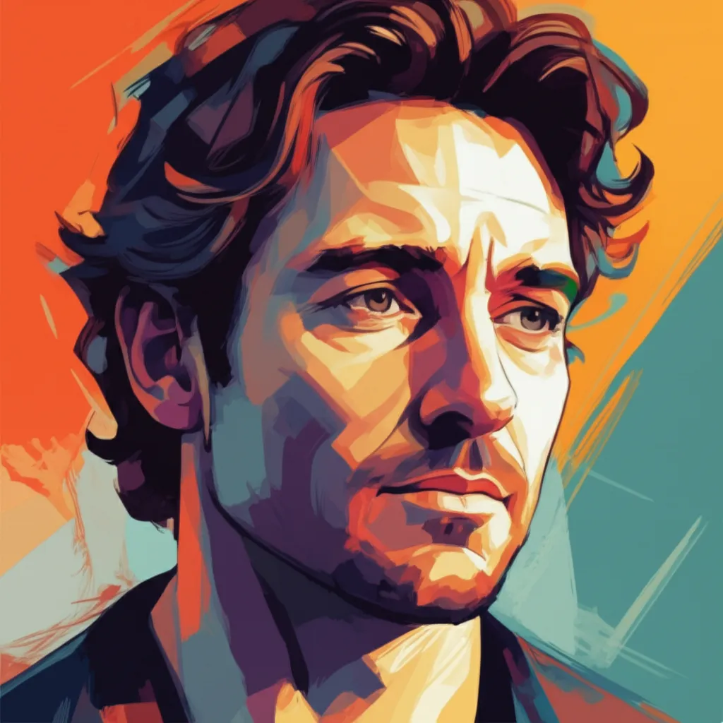 Artistic portrait of Eric Bana