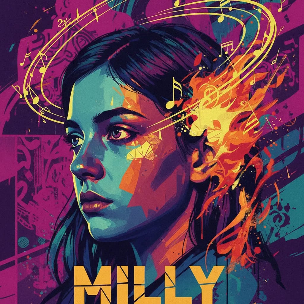 Artistic portrait of Milly Shapiro