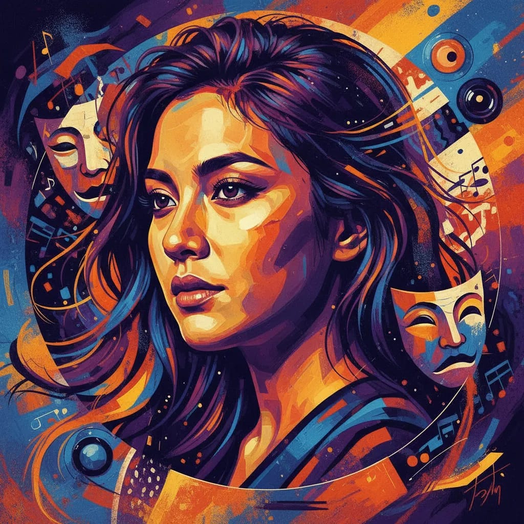Artistic portrait of Chelsea Islan