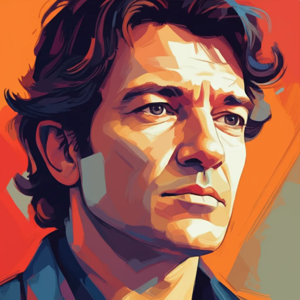 Artistic portrait of Antonio Banderas