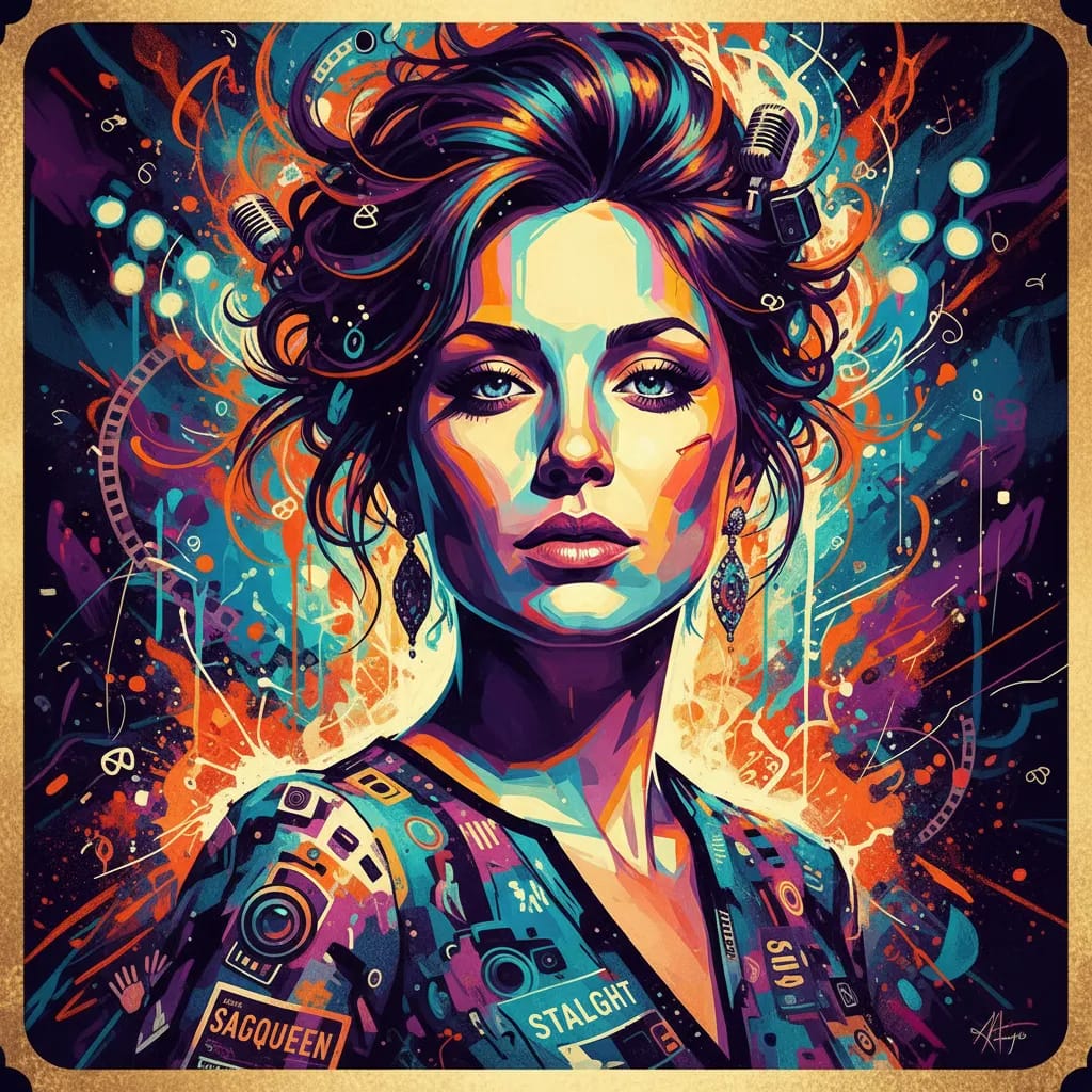 Artistic portrait of Amy Yasbeck