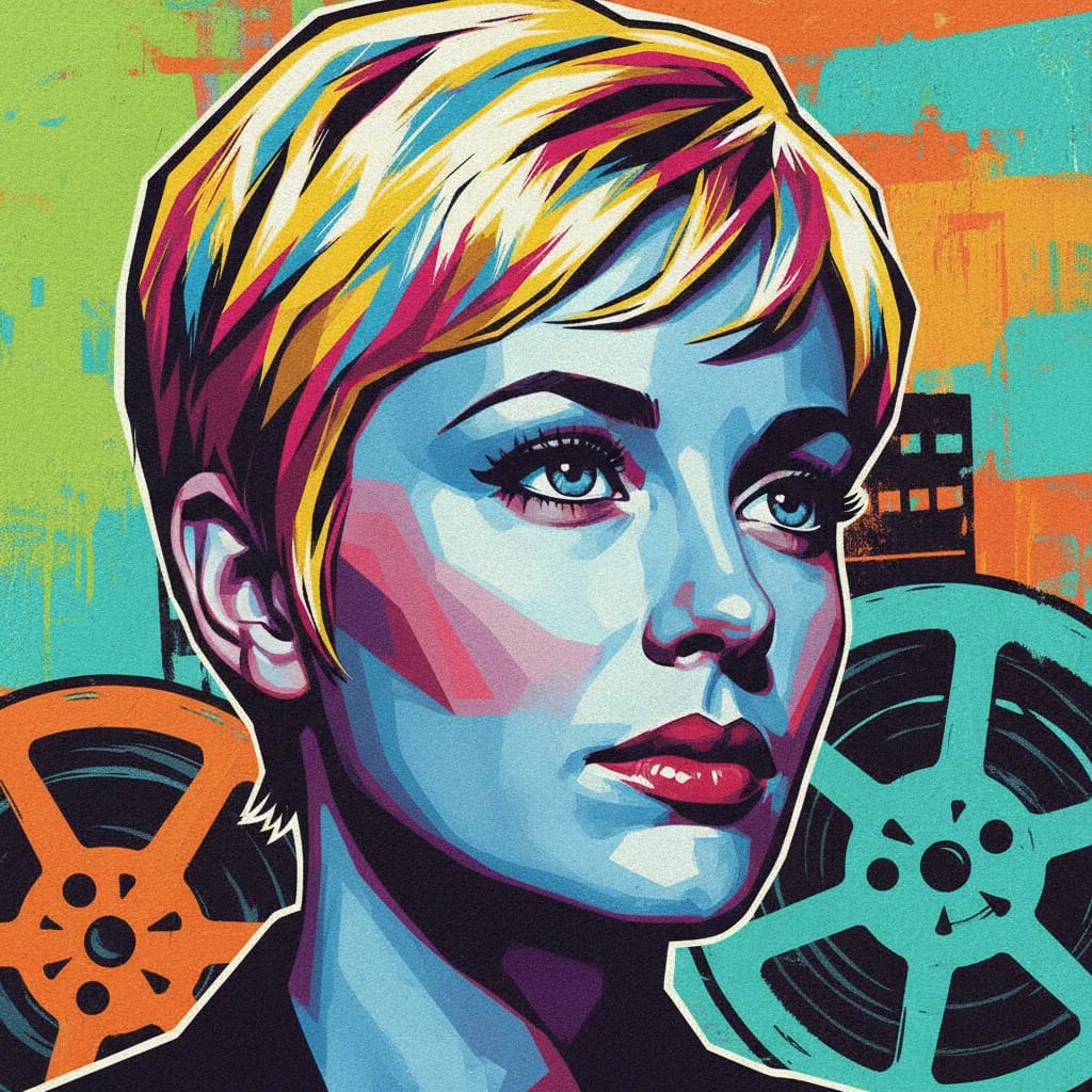 Artistic portrait of Jean Seberg