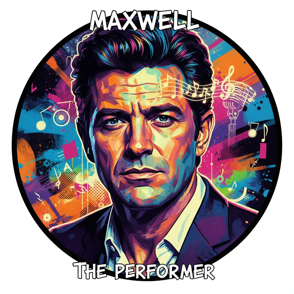 Artistic portrait of Maxwell Caulfield