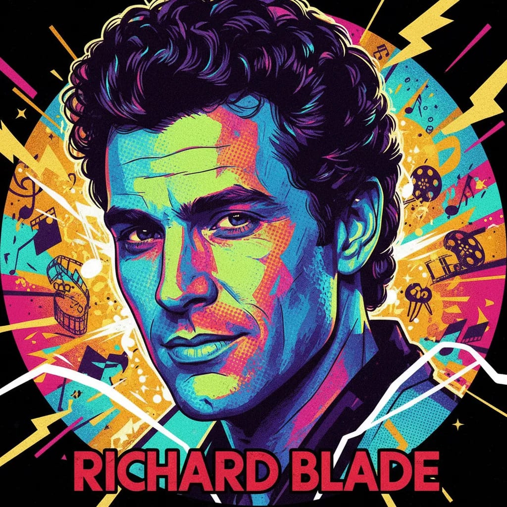 Artistic portrait of Richard Blade