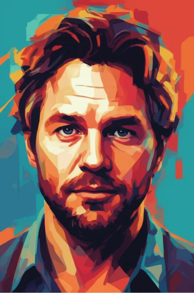 Artistic portrait of Mark Ruffalo