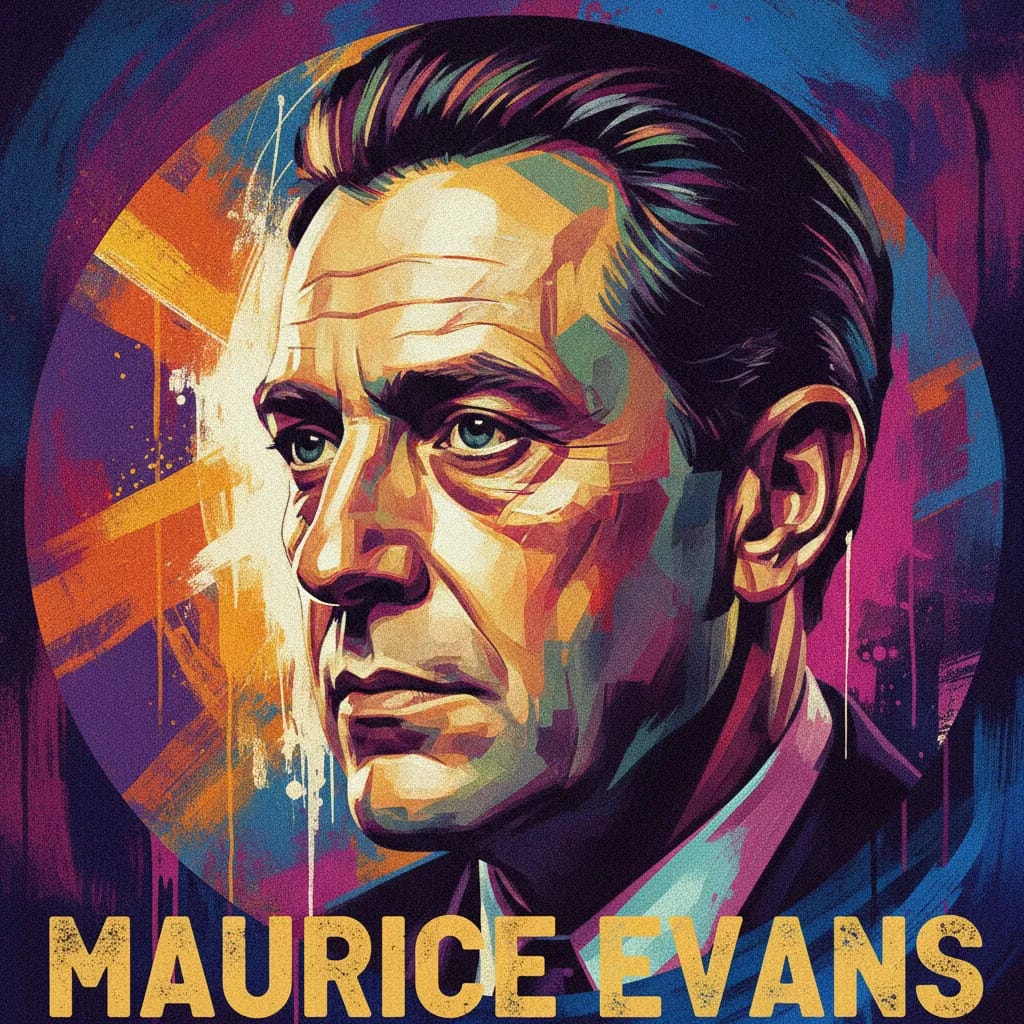 Artistic portrait of Maurice Evans