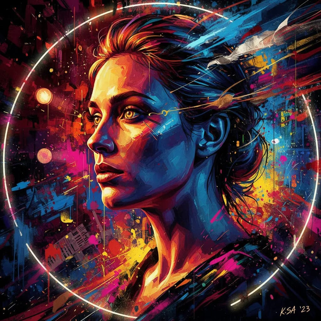 Artistic portrait of Katrin Saß