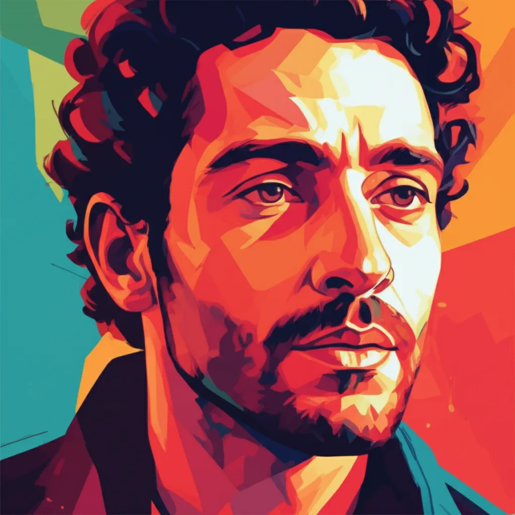 Artistic portrait of Brahim Hadjadj