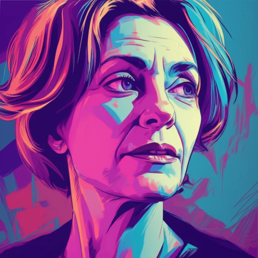 Artistic portrait of Anne Le Ny