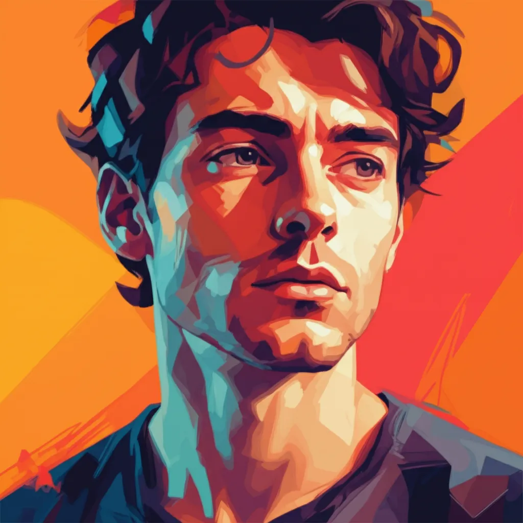 Artistic portrait of Philip Dodd