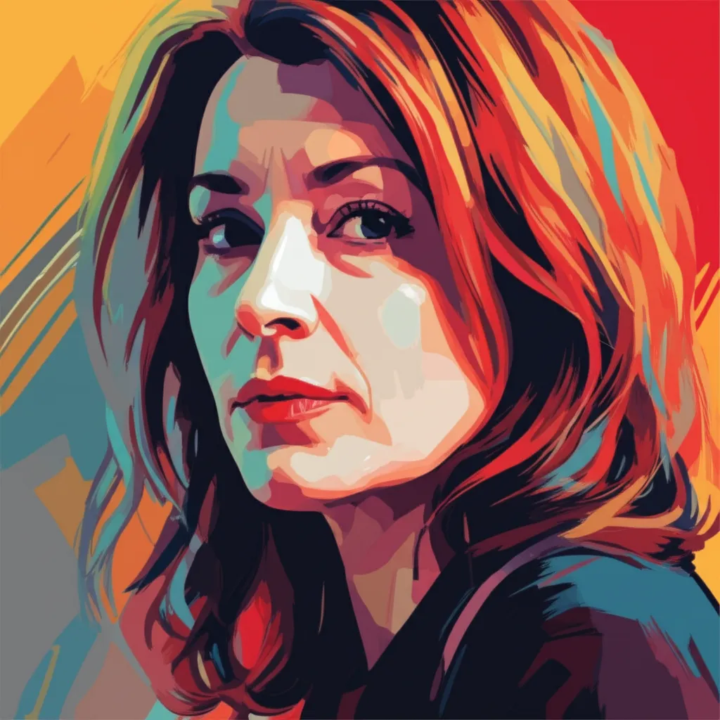 Artistic portrait of Siobhan Finneran