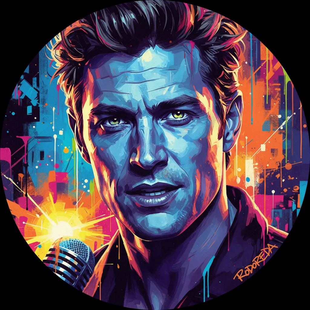 Artistic portrait of Andy Rodoreda