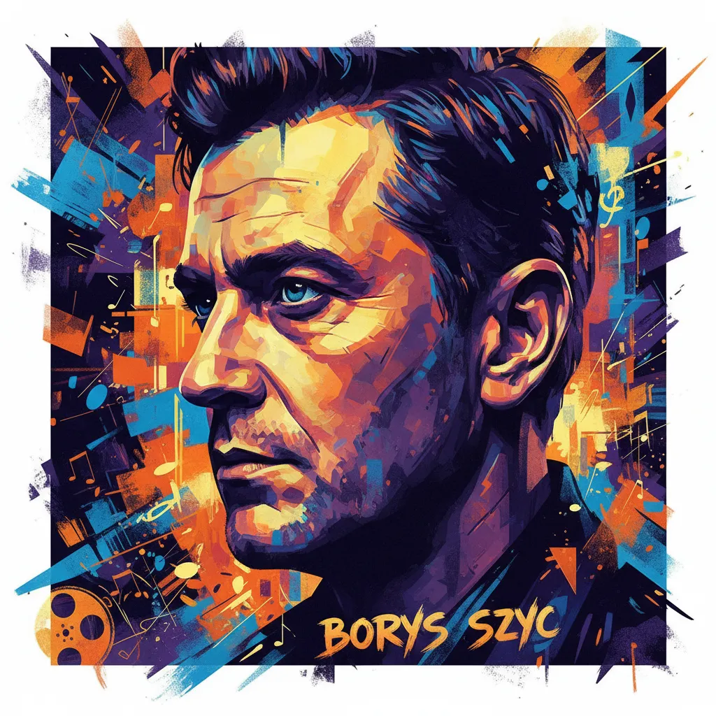 Artistic portrait of Borys Szyc