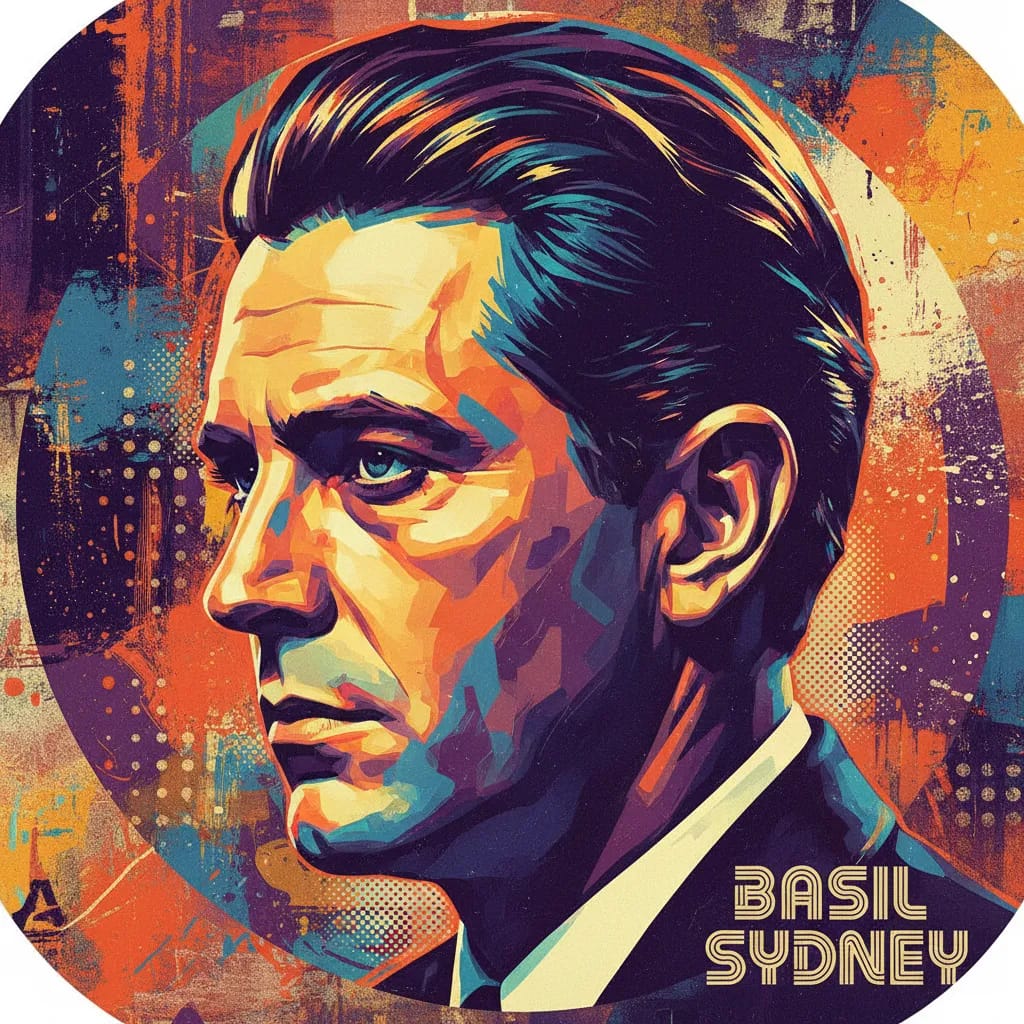 Artistic portrait of Basil Sydney