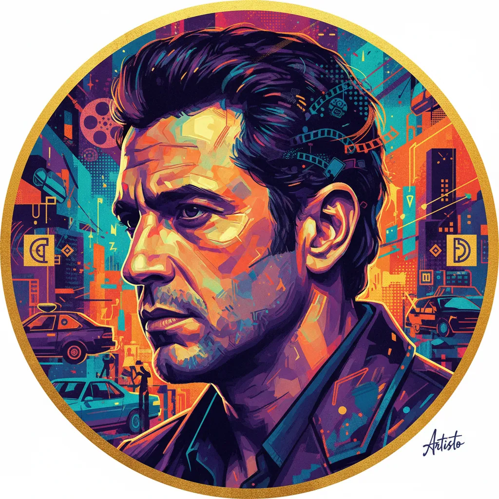 Artistic portrait of Samy Naceri