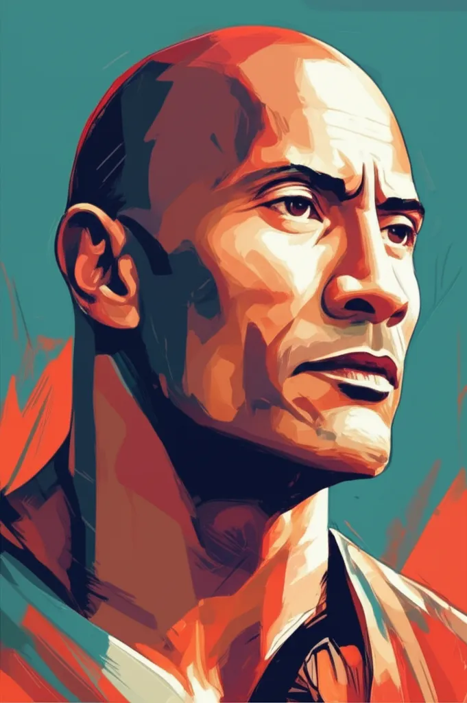 Portrait of Dwayne Johnson
