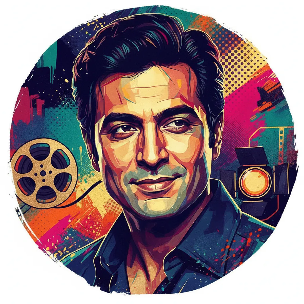 Artistic portrait of Shashi Kapoor