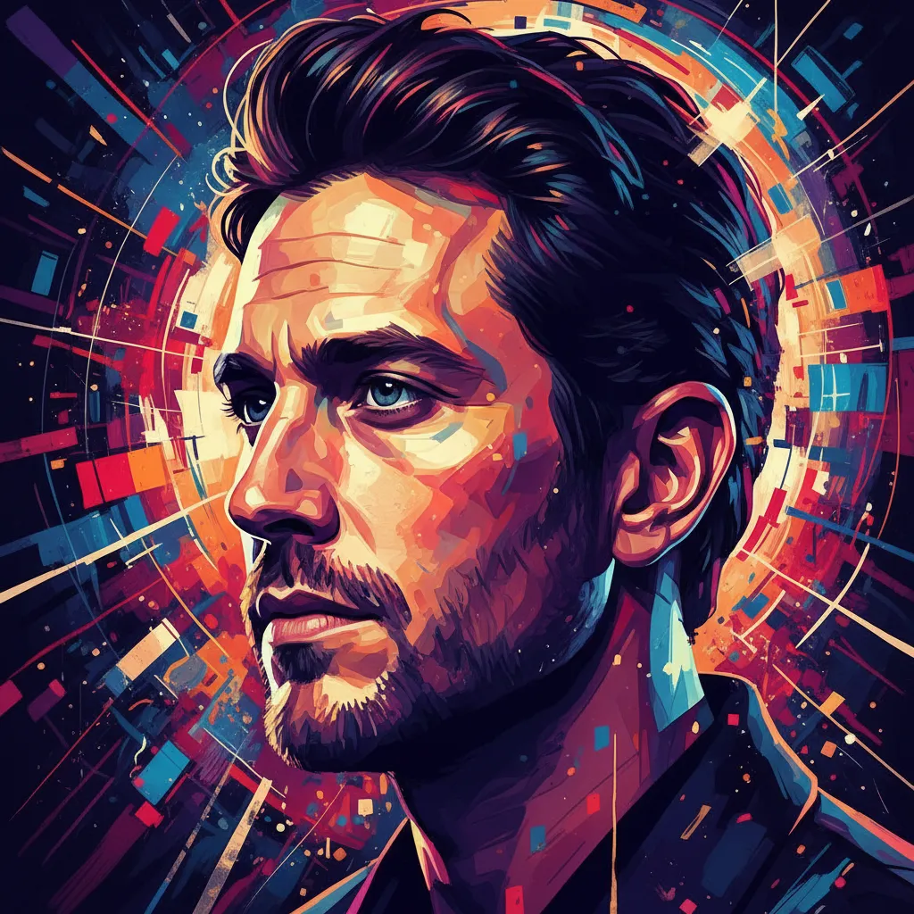Artistic portrait of Jeffrey Friedman