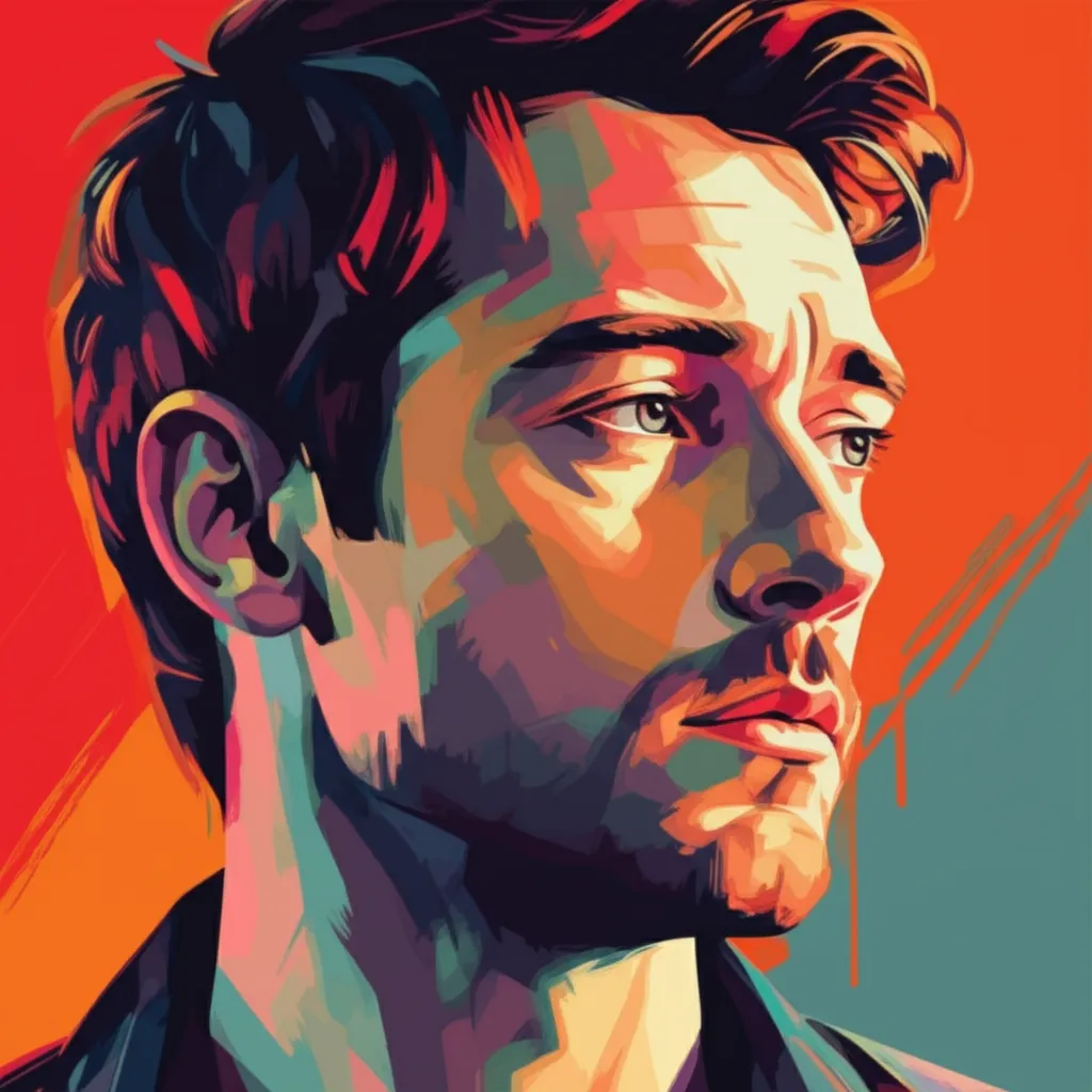 Artistic portrait of Alex Hassell