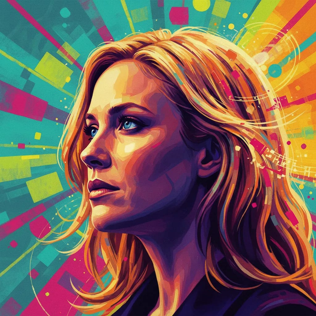 Artistic portrait of Taylor Schilling