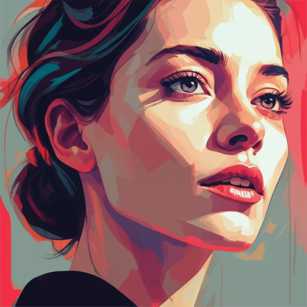 Artistic portrait of Léa Seydoux