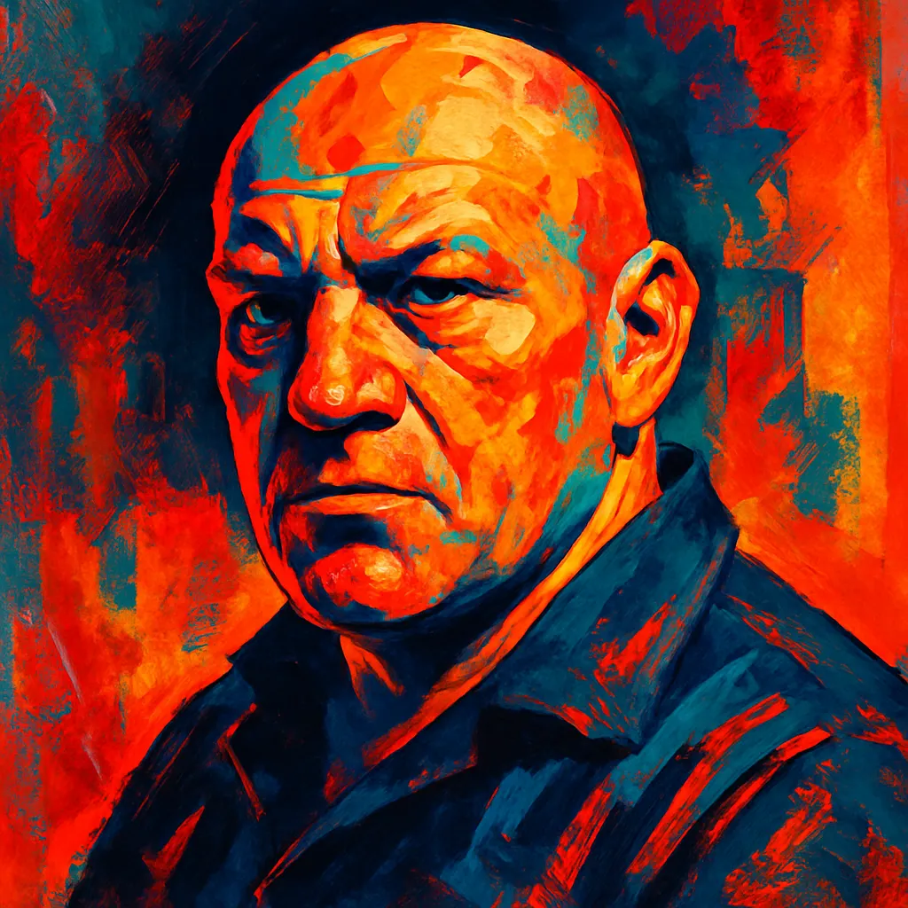 Artistic portrait of Brian Glover
