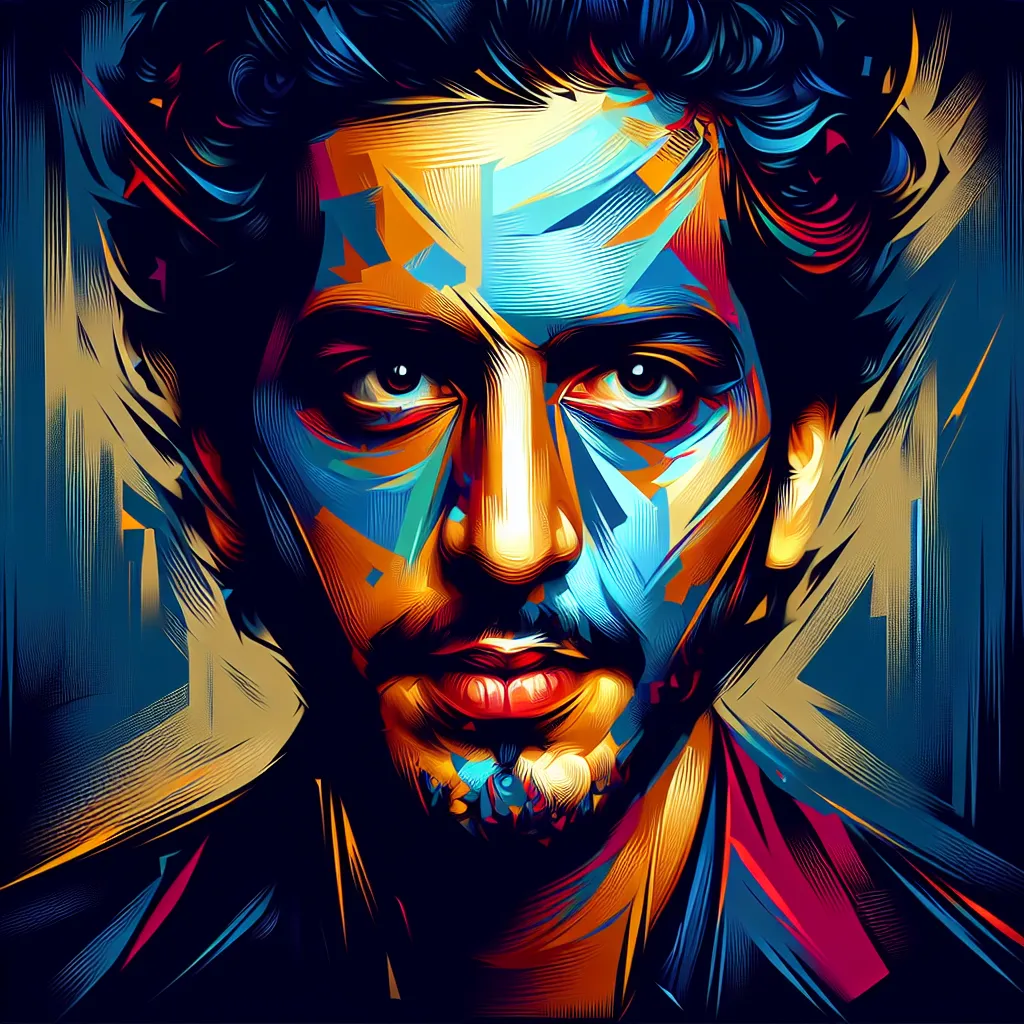 Artistic portrait of Eyad Hourani