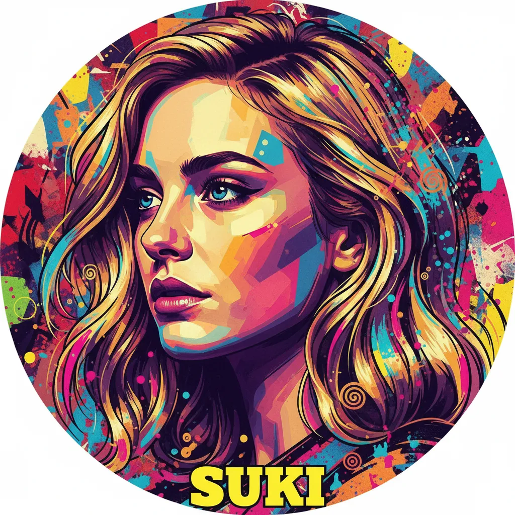 Artistic portrait of Suki Waterhouse