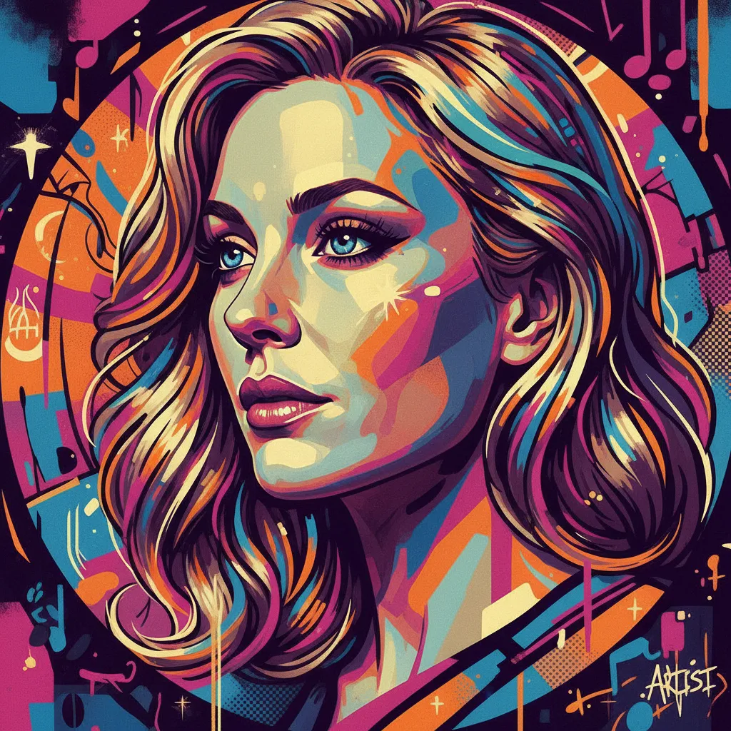 Artistic portrait of Nicollette Sheridan