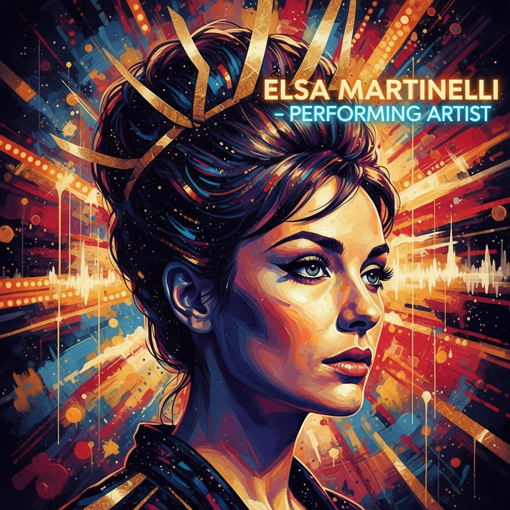 Artistic portrait of Elsa Martinelli