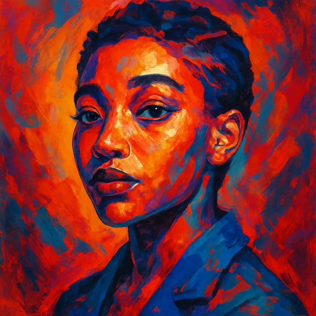 Artistic portrait of Amandla Stenberg