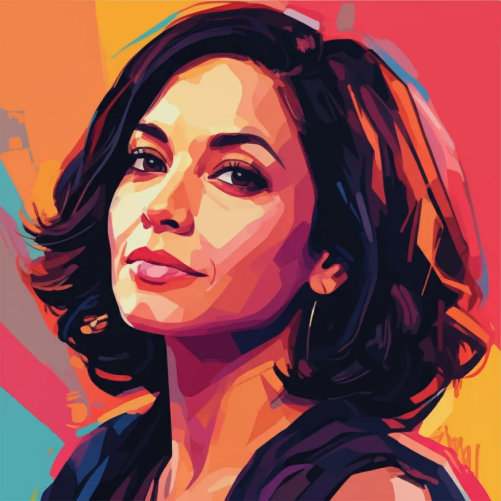 Artistic portrait of Rashida Jones