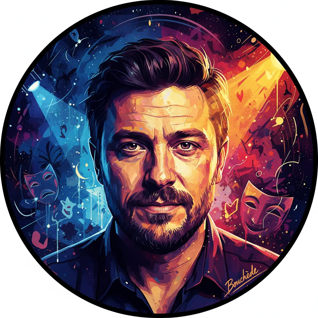 Artistic portrait of Guillaume Bouchède