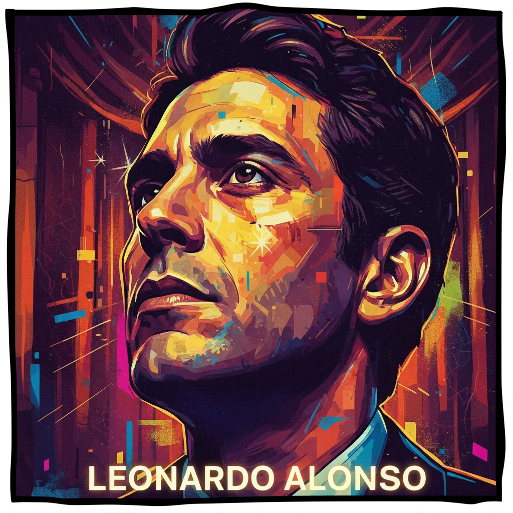 Artistic portrait of Leonardo Alonso