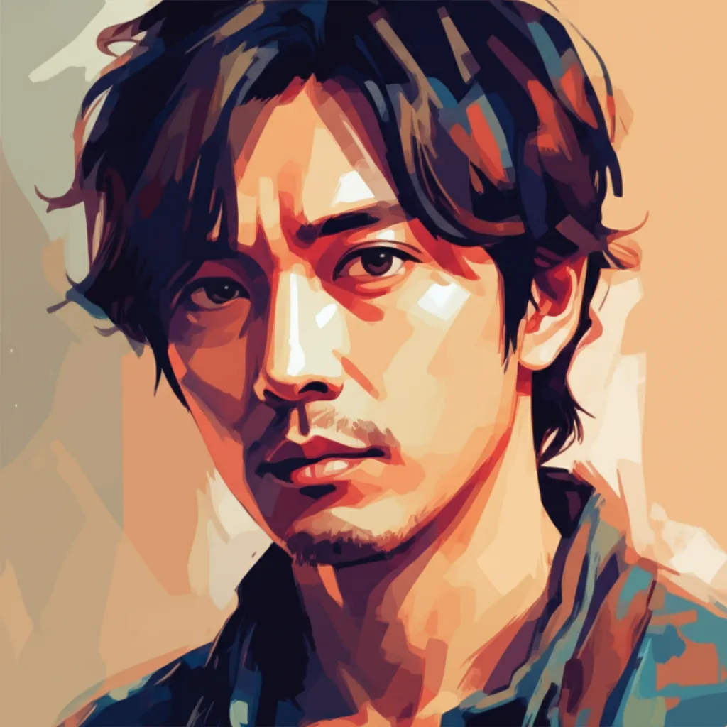 Artistic portrait of Toshirô Yanagiba