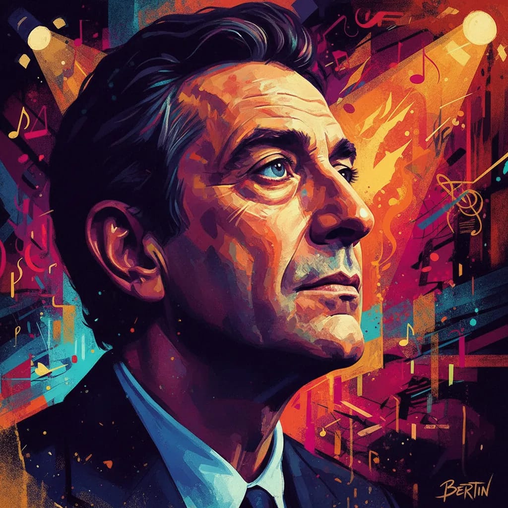 Artistic portrait of Roland Bertin