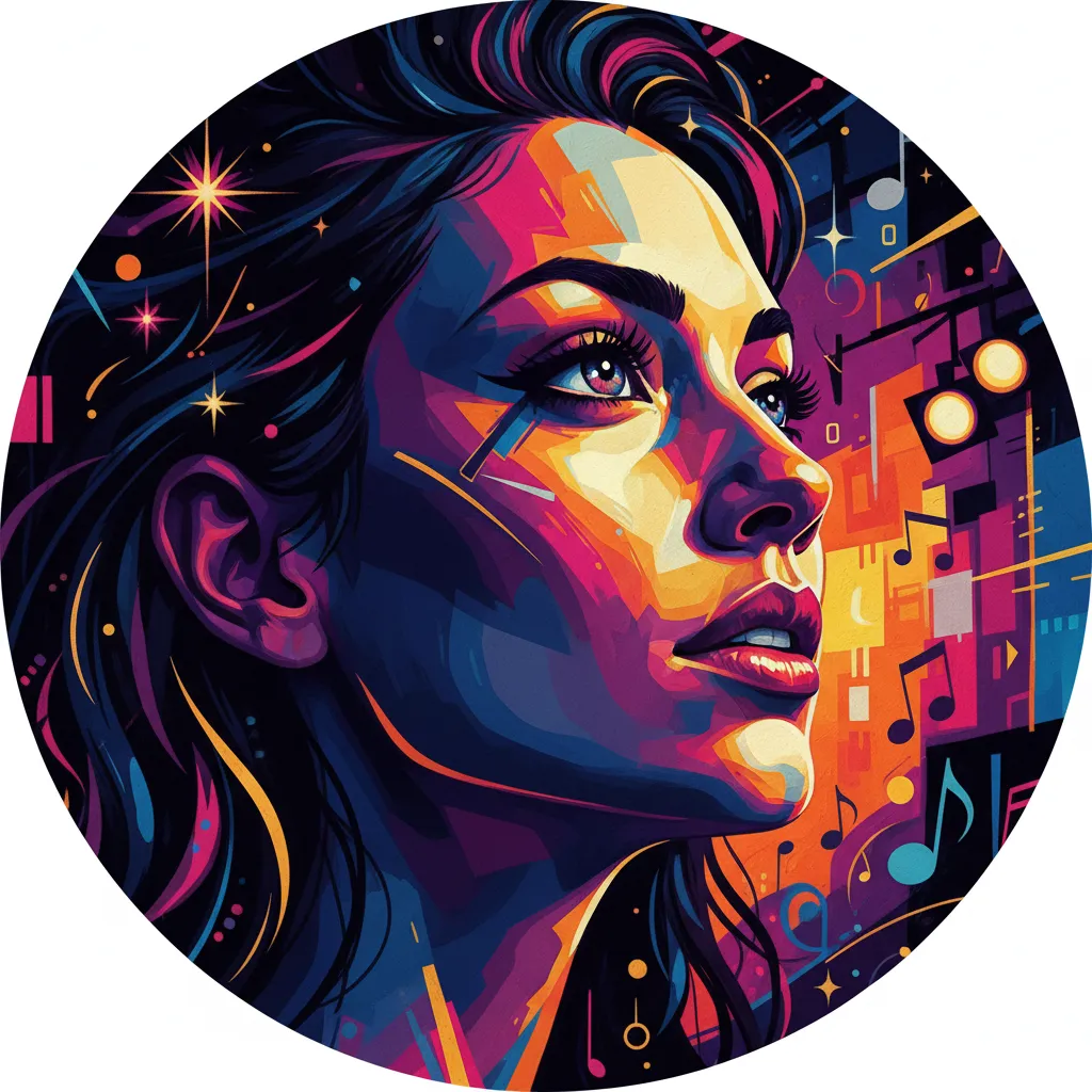 Artistic portrait of Julia Jones