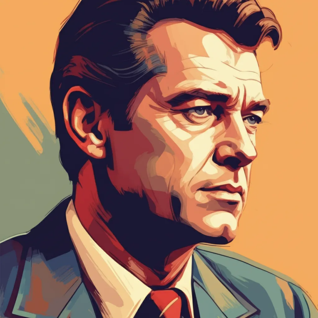 Artistic portrait of Paul Burke
