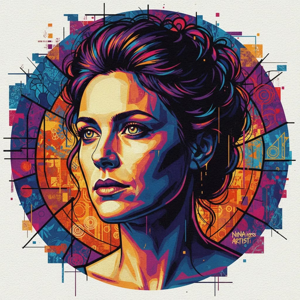 Artistic portrait of Nina Hoss