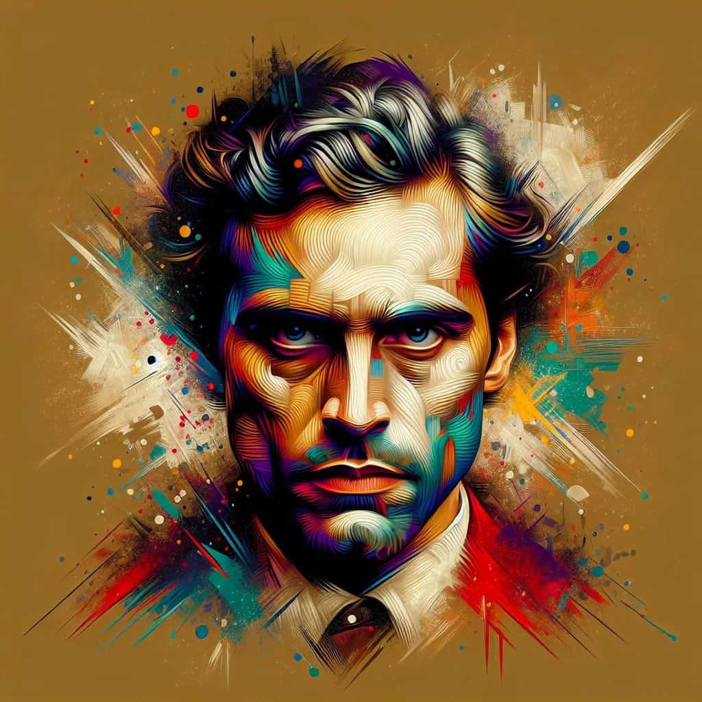 Artistic portrait of Alan Baxter