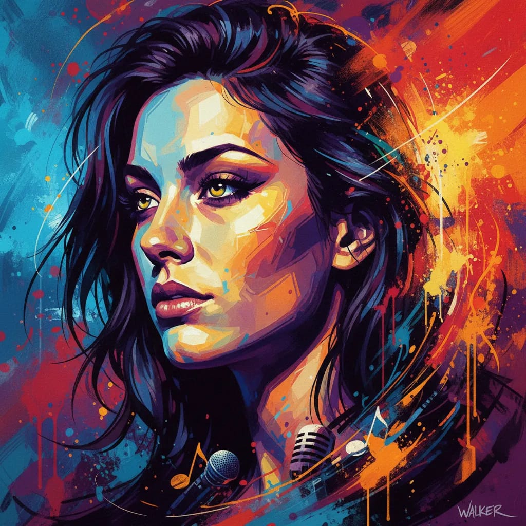 Artistic portrait of Catherine Walker