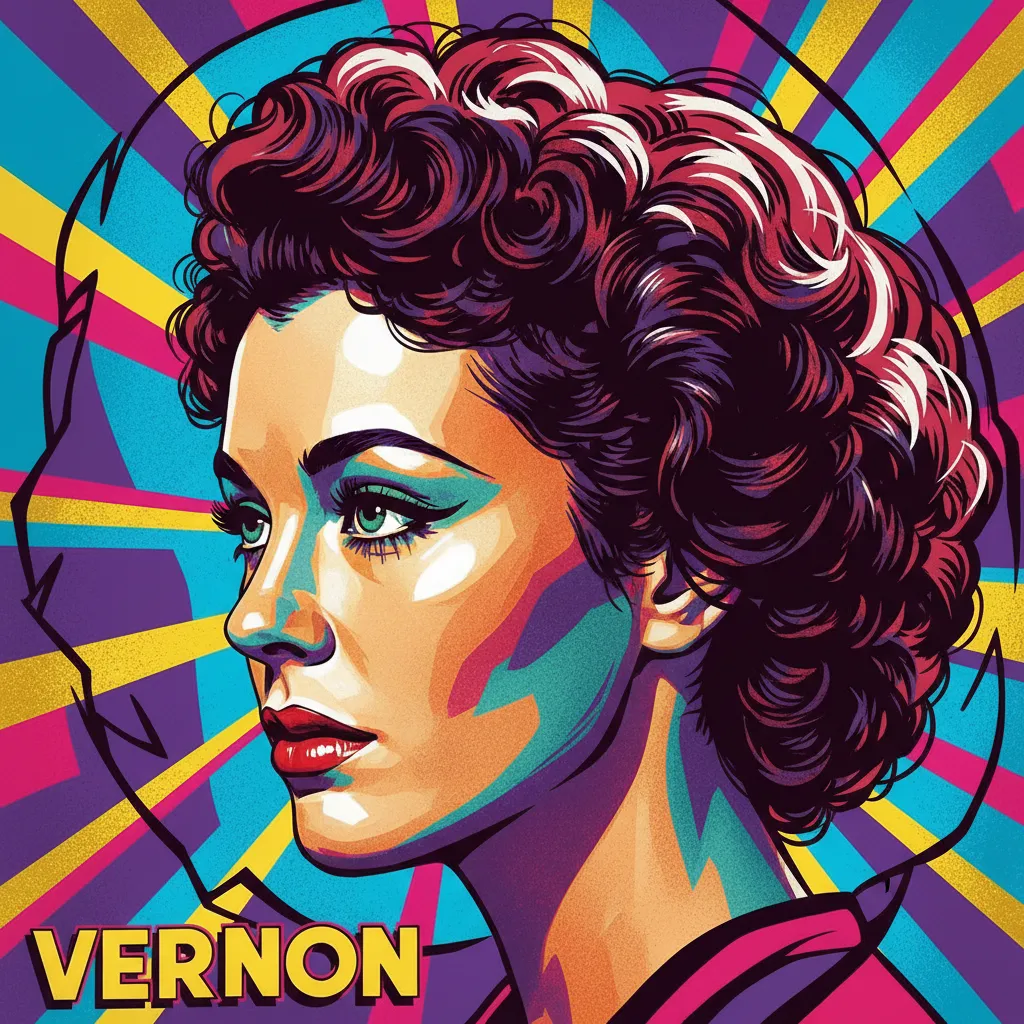 Artistic portrait of Anne Vernon