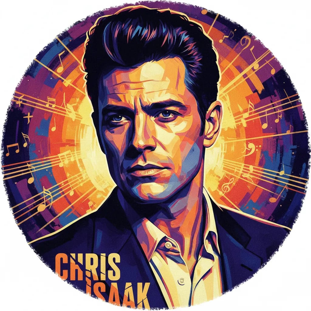 Artistic portrait of Chris Isaak