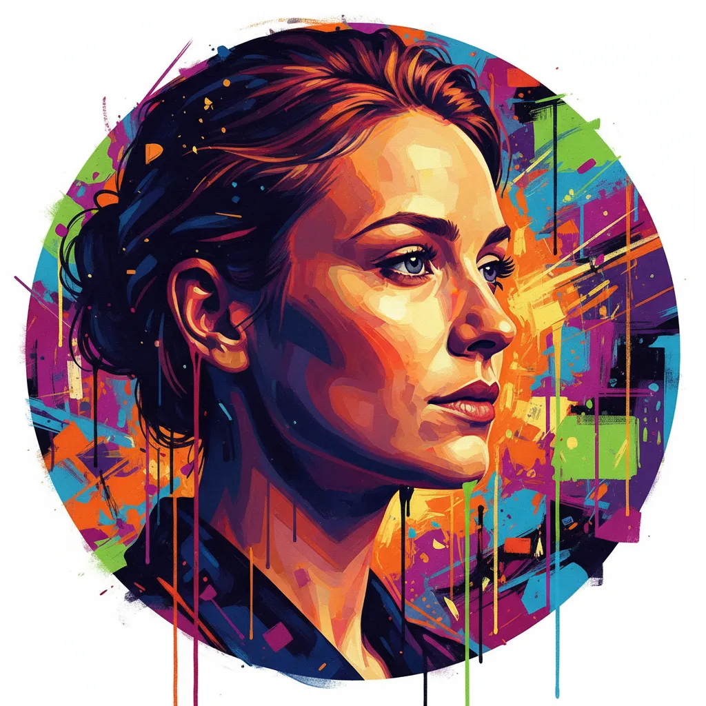 Artistic portrait of Saskia Rosendahl