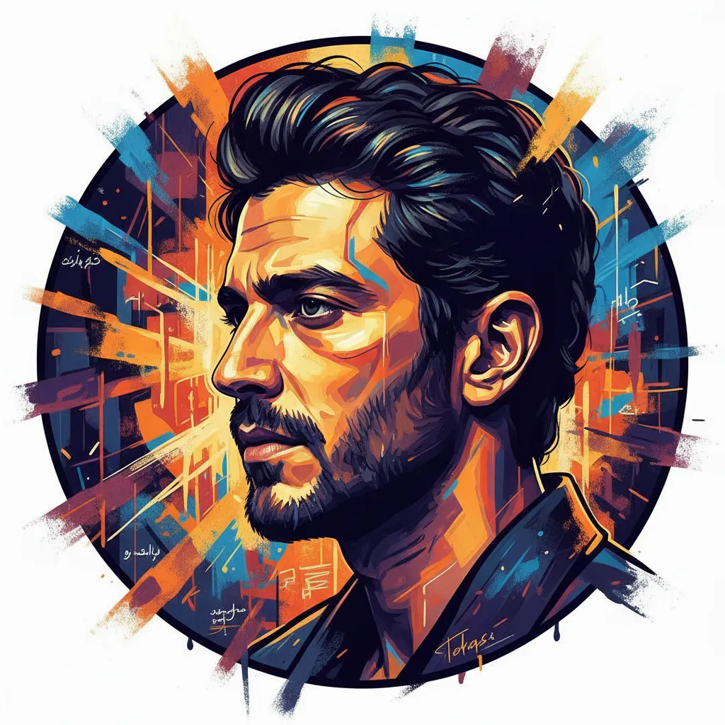 Artistic portrait of Arash Marandi