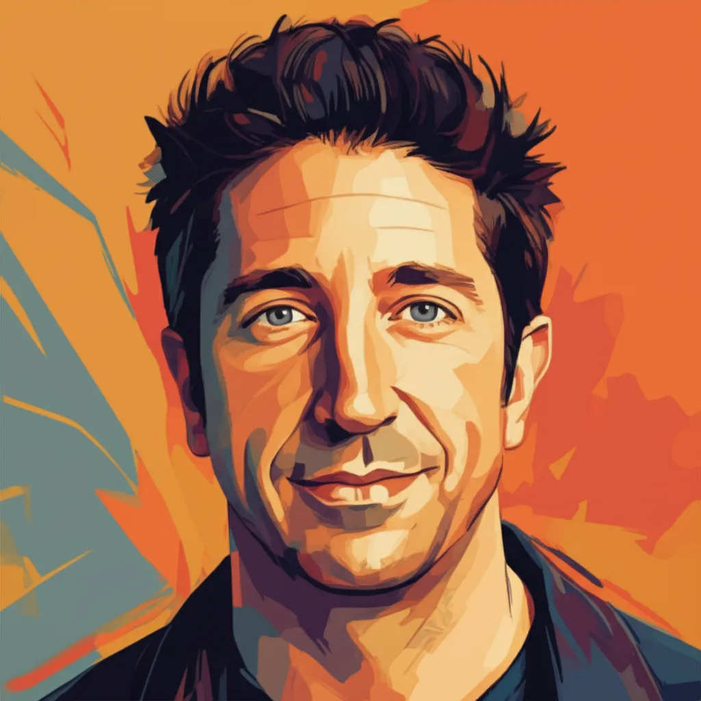 Artistic portrait of David Schwimmer